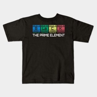 Black The Prime Element Kids T-Shirt